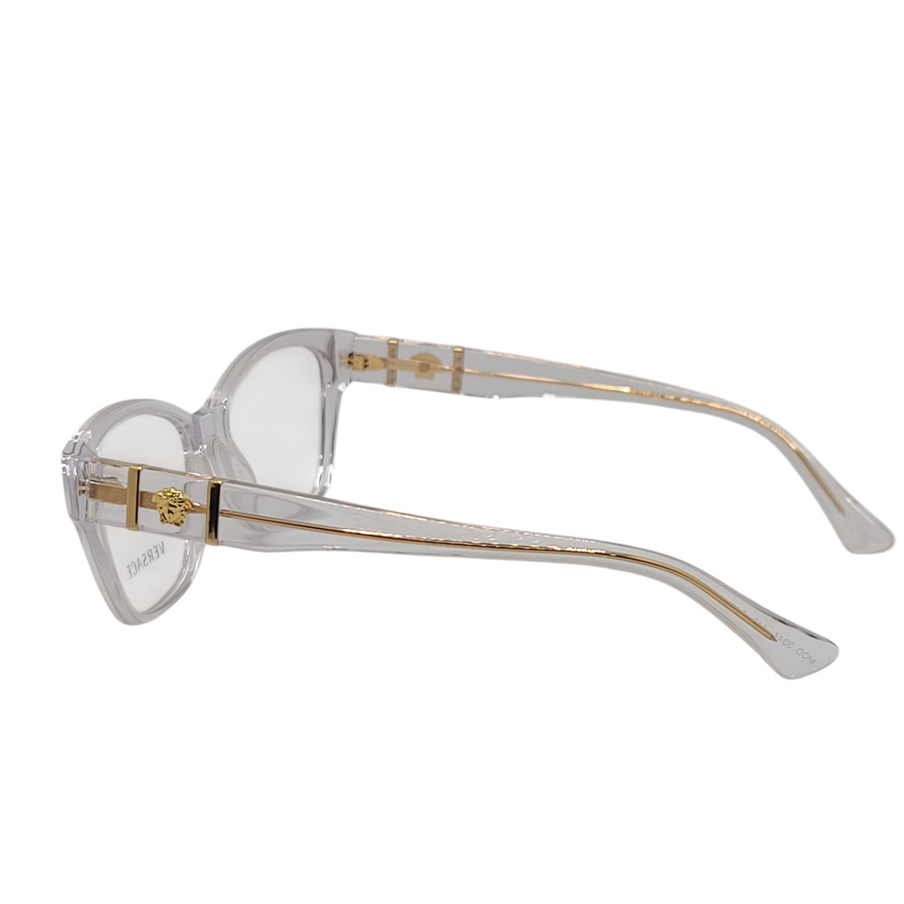 Versace VE3344 148 Women's Crystal Full Rim Cat Eye Eyeglasses 54mm - Picture 3 of 6